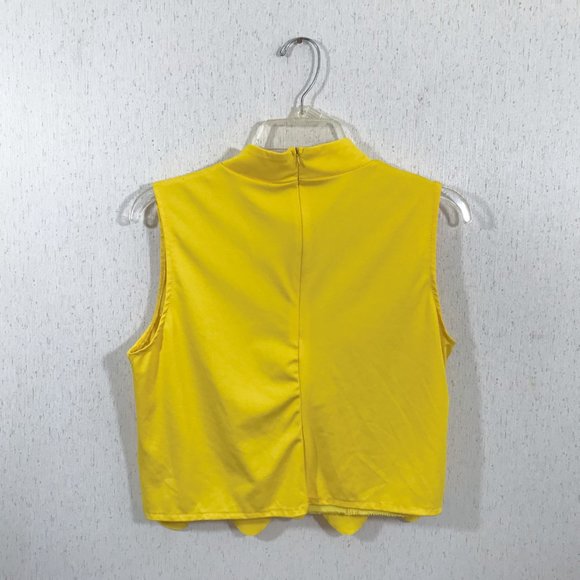 Cut Out Top Yellow Juniors XL - Picture 6 of 8
